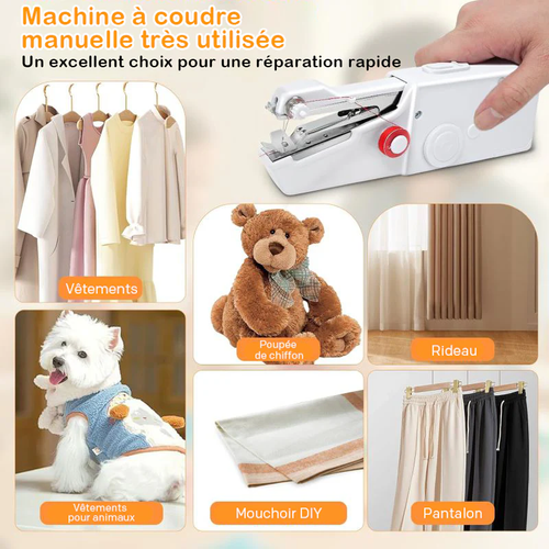 Mini machine à coudre électrique portative