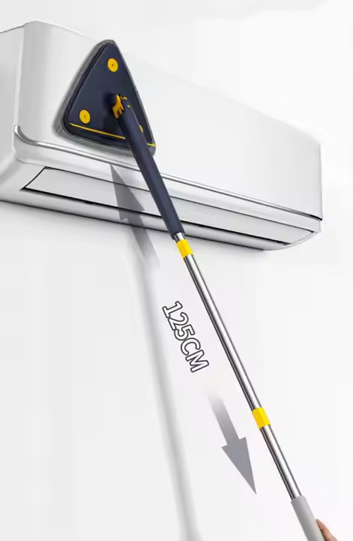 Home Floor Cleaning New Mopa Triangular Rotatable Cleaning Flat Mops Floor Wall Wiper Window Water Brush Clean Household