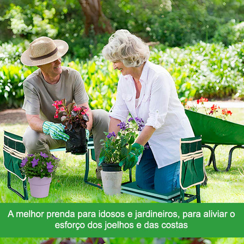 Assento de jardim com proteção de joelho | KNEEBENCH