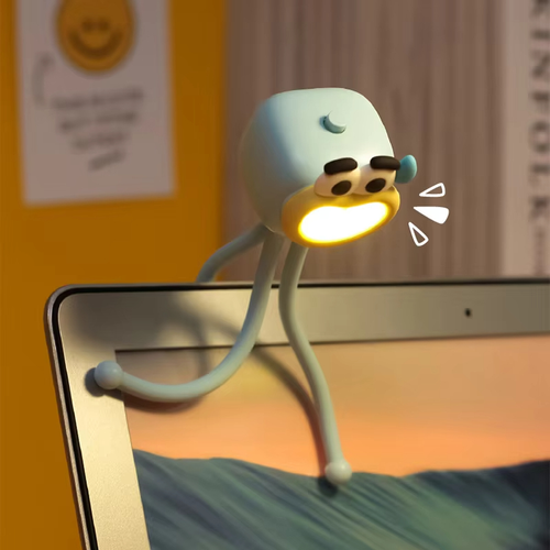 Modern Portable AAA Battery Powered Octopus Tentacle LED Nightlight Mini Size Warm White Emitting for Bedroom