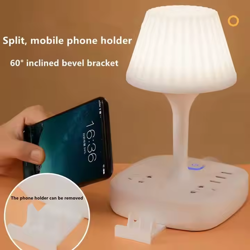 All-in-one design, multiple functions to meet your various needs!-Bedside Lamps With AC Outlets & USB Ports