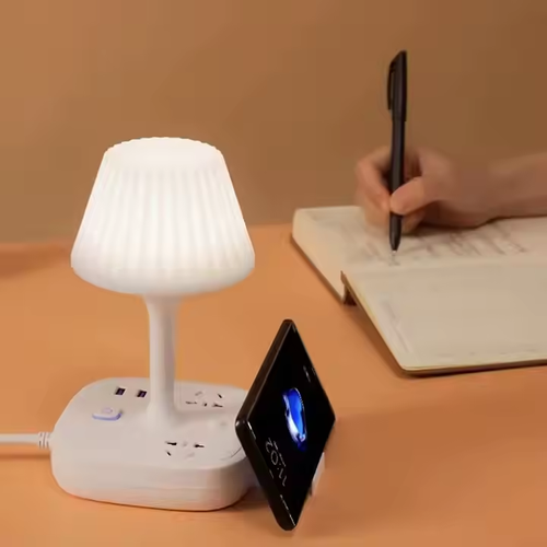 All-in-one design, multiple functions to meet your various needs!-Bedside Lamps With AC Outlets & USB Ports