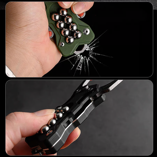 💥LAST DAY SALE 49% OFF💥 Multifunctional knife G10 Handle EDC Pocket Knife Practicality Folding Knife with Slingsho