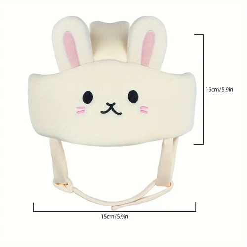 1pc Baby Toddler Safety Cap with Adjustable Strap Soft Breathable White Beige Khaki Grey - Cushioned Edge & Ventilation Holes for Boys & Girls - Walking, Crawling, Running - Soft Pastel Colors (Beige, Grey, White) - Ideal for First Steps & Motor Skills Development - Easy-Clean Design - Durable & Comfortable for New Walkers - Soft Padding & Secure Fit - Suitable for Boys & Girls, Toddler Cap, Beanie And Mittens, Photography Props, Halloween Toddler, Swaddle for, ted Hat,