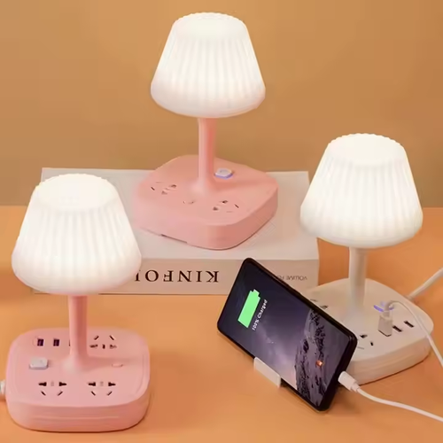 All-in-one design, multiple functions to meet your various needs!-Bedside Lamps With AC Outlets & USB Ports