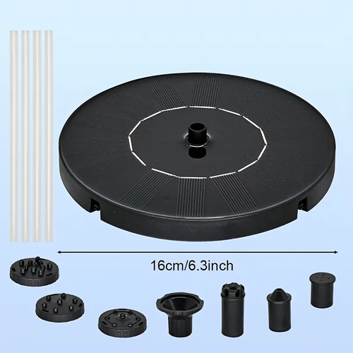 Spot new solar fountain bird bath fountain outdoor pool round floating fountain pump water feature fountain light