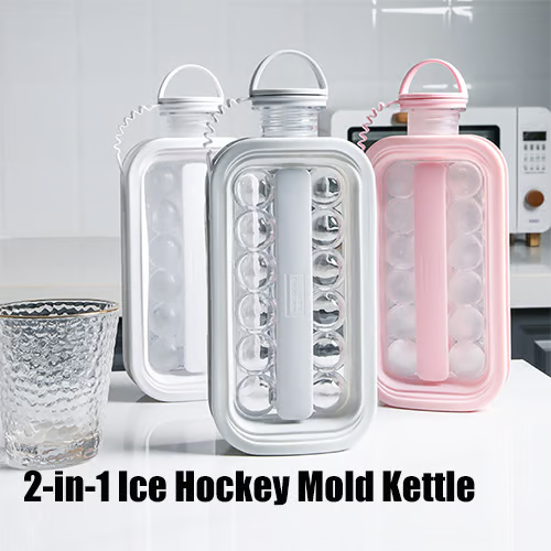 🧊🍸2-in-1 Ice Hockey Mold Kettle