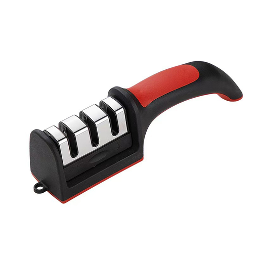 Professional 4-Stage Knife Sharpener: Sharpen Your Knives with Tungsten, Diamond & Ceramic Stones!