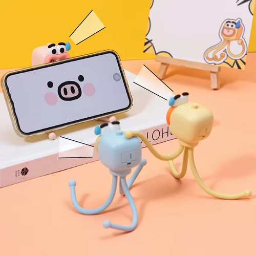 Modern Portable AAA Battery Powered Octopus Tentacle LED Nightlight Mini Size Warm White Emitting for Bedroom