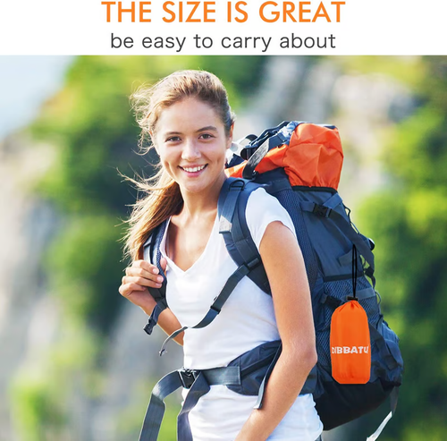 Ultra Waterproof Lightweight Thermal Portable Mylar Bivy Sack Emergency Sleeping Bag with Loud Survival Whistle