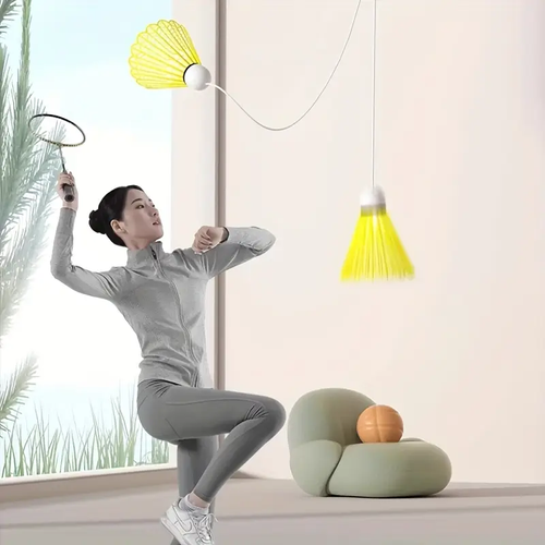 Automatic rebound badminton trainer