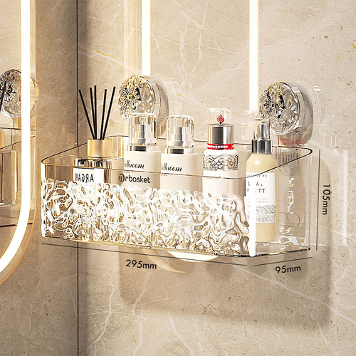 ✨Light Luxury Style Glacier Pattern Suction Cup Shelf