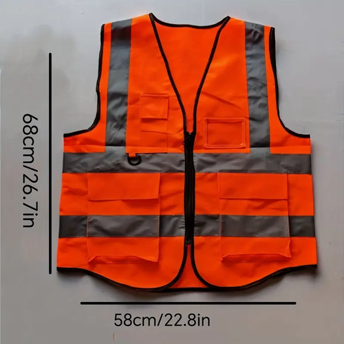 Multi-pocket Reflective Vest Sports & Outdoor Supplies Sports & Leisure Supplies Car Reflective Safety Equipment Construction Site
