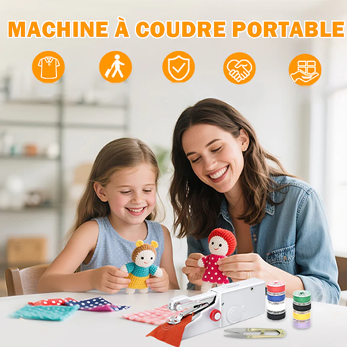 Mini machine à coudre électrique portative