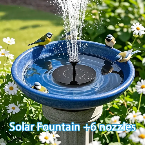 Spot new solar fountain bird bath fountain outdoor pool round floating fountain pump water feature fountain light