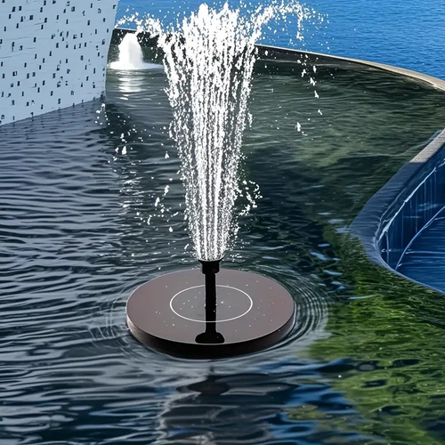 Spot new solar fountain bird bath fountain outdoor pool round floating fountain pump water feature fountain light