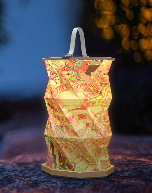 Novel Portable Folding Night Light Lamp E26 for Company Promotions Table Hand Lantern Company Promotional Gifts
