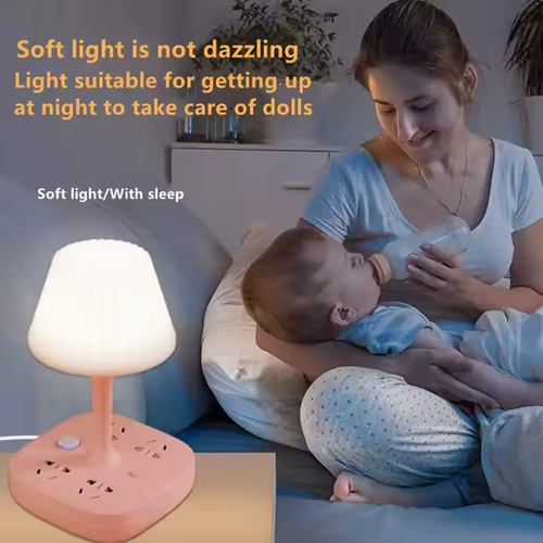 All-in-one design, multiple functions to meet your various needs!-Bedside Lamps With AC Outlets & USB Ports