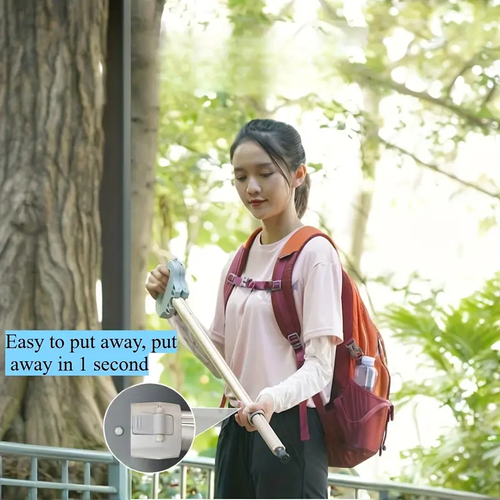 Quick Setup, Lightweight Aluminum Alloy, Ideal for Hiking, Camping, Fishing, and Outdoor Adventures, Camping Gear | Compact Stool | Durable Construction, Camping Stool, Portable Folding Chair Lightweight Compact, Walking Stick Chair, Chair That Becomes A Stick, Walking Stick With Seat, Folding Trekking Sticks