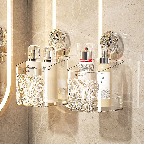 ✨Light Luxury Style Glacier Pattern Suction Cup Shelf