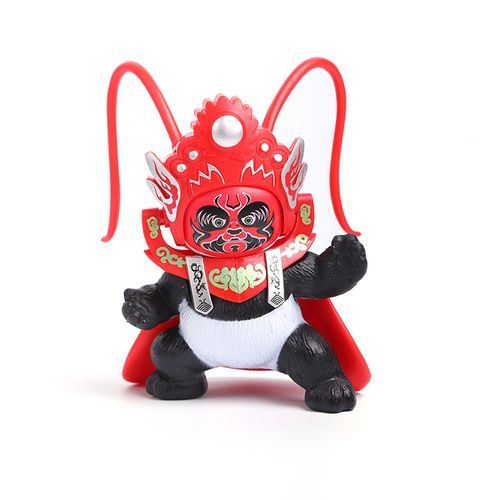 Sichuan opera face-changing puppet panda decoration doll 4 masks toy cultural creative handmade