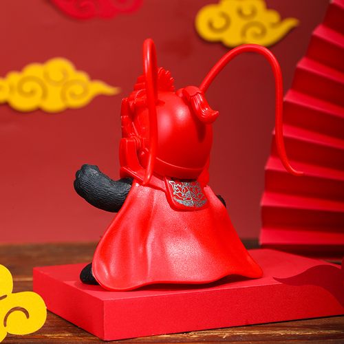 Sichuan opera face-changing puppet panda decoration doll 4 masks toy cultural creative handmade