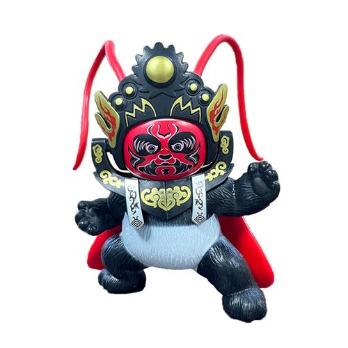 Sichuan opera face-changing puppet panda decoration doll 4 masks toy cultural creative handmade