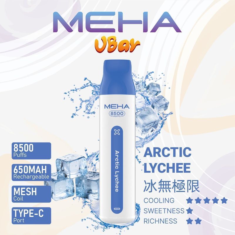 MEHA 8500口 一次性電子煙 細長外型設計 隨身攜帶設備