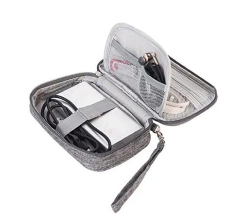PORTABLE CABLE ORGANIZER BAG FOR TRAVELERS