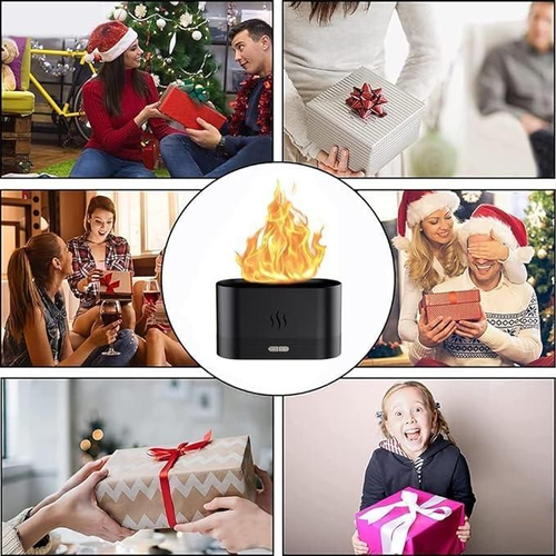 Plastic Flame Diffuser Brightness Humidifier - Auto Off Essential