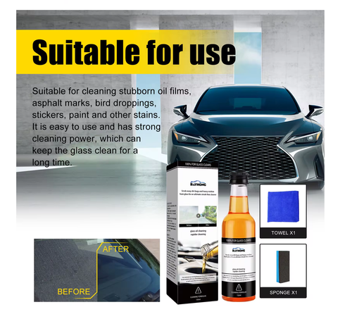 Glass Oil Film Remover