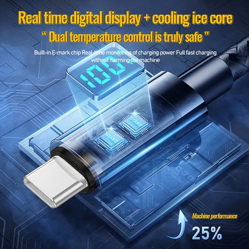 Nylon braided car fast charging 4-in-1