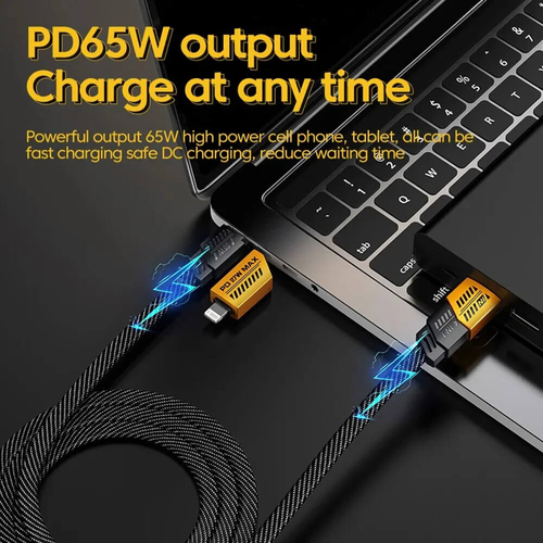 Nylon braided car fast charging 4-in-1