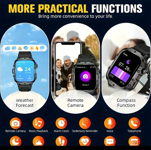 🔥 Free Shipping 🔥 Rugged Outdoor Smart Watch - 100+ Sports Modes