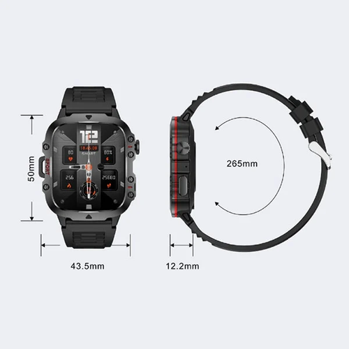 🔥 Free Shipping 🔥 Rugged Outdoor Smart Watch - 100+ Sports Modes