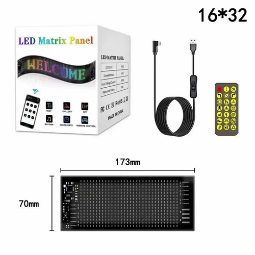 Ultra-thin flexible Bluetooth LED screen