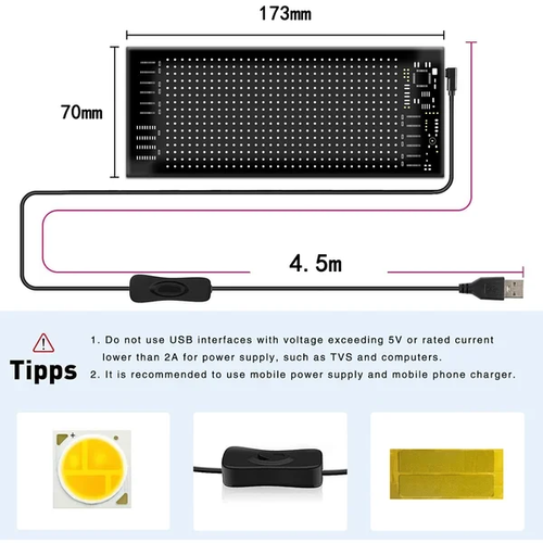 Ultra-thin flexible Bluetooth LED screen