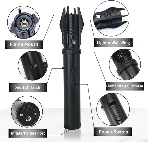🔥Summer 💥Camping Outdoor Windproof Straight Flame Lighter