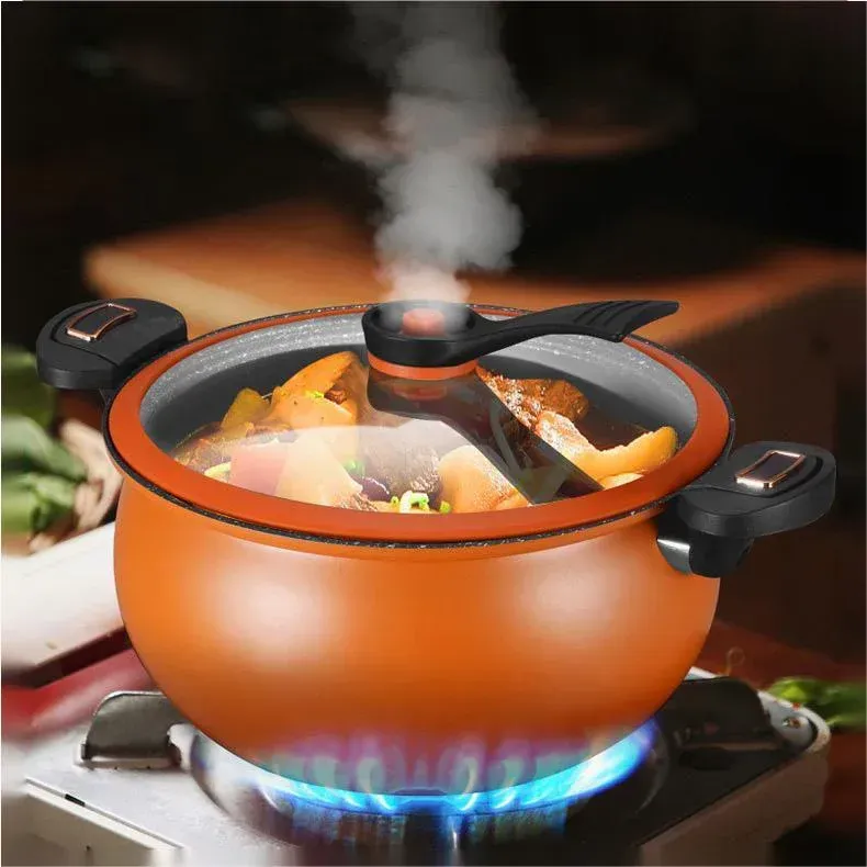 💯2025 HOT SALE 🔥Large Capacity McRib Stone Micro-Pressure Cooker