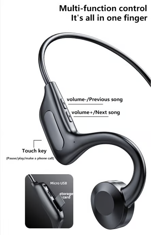 💥Bone Conduction Headphones - Bluetooth Wireless Headset🎧