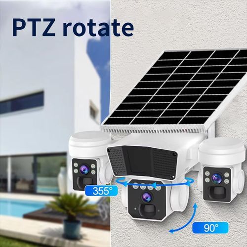 QG53 4G Triple-Lens Solar Security Camera