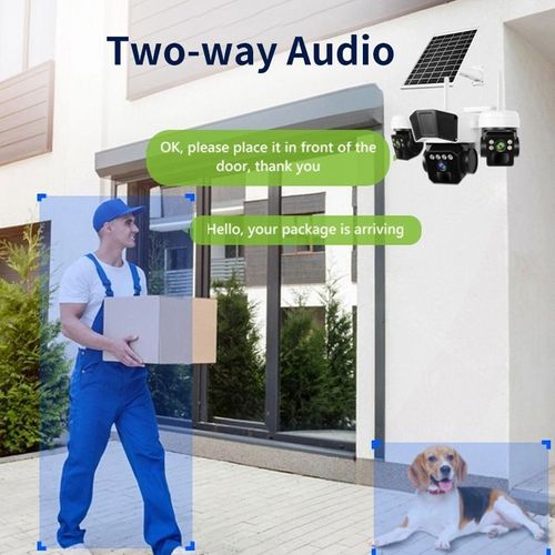 QG53 4G Triple-Lens Solar Security Camera
