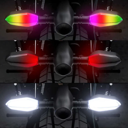 Electric Motorcycle Steering Projector Light
