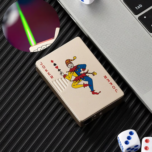 Windproof Refillable Lighter Playing Cards Cool Design