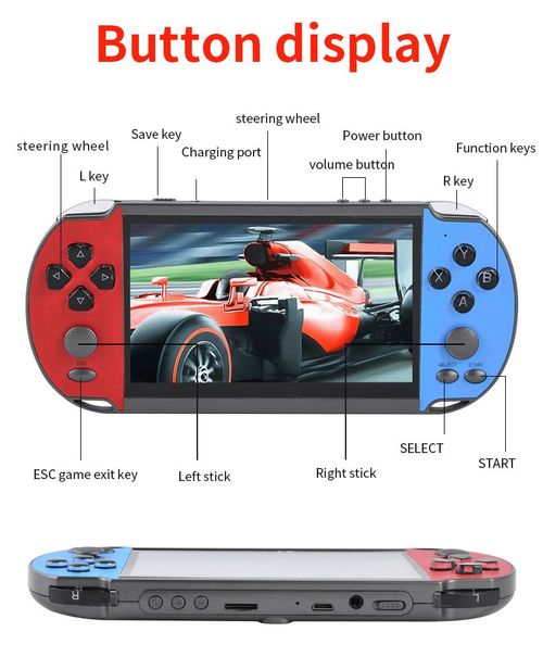 🔥 PSp X12-5Screen& X12Pro-7 Screen  Handheld Game Console