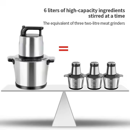 6L Stainless Steel Meat Grinder Yam Pounder and Fufu Machine for Home Use