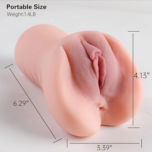 650g Realistic 2in1 Sex Doll Mens Sex Toys for Men Male Masturbation Toy Cup with 3D Vagina and Tight Anus Pocket Pussy Stroker Adult Toys Male Masturbator