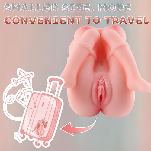 1.71lb SM Sex Doll Male Masturbators, 2 in 1 SexToy with Pocket Pussy Ass Adult Sex Toys for Men, Comic Adaptation with Realistic Vagina Anus Mini Sex Dolls for Men