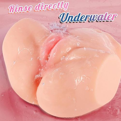 Male Masturbator Sex Dolls, Realistic Pussy Ass Masturbator Men Sex Toy Fleshy Stroker with Lifelike Vaginal, Hands Free Stroker 3D Lifelike Adult Sex Toy for Men Masturbation