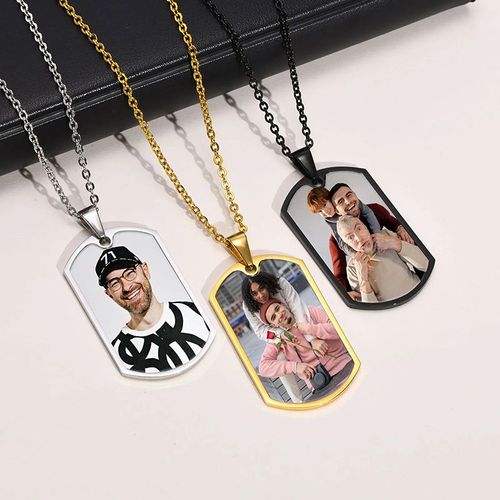 Personalized Colorful Photo Necklace 📷